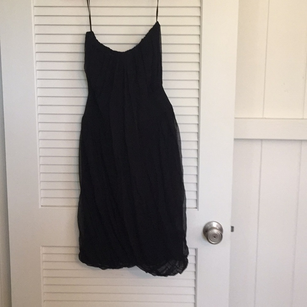 Alexander McQueen McQ black strapless  dress NWT